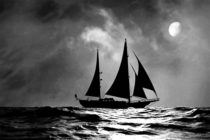 Ghost Ship B&W