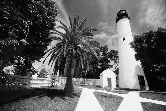 Key West Lighthouse B&W