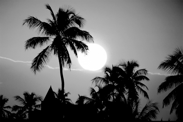 Southernmost Sunset B&W