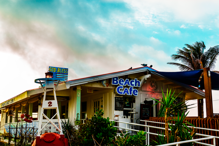 Beach Cafe at Dawn