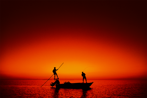 Flats Fishing at Dusk