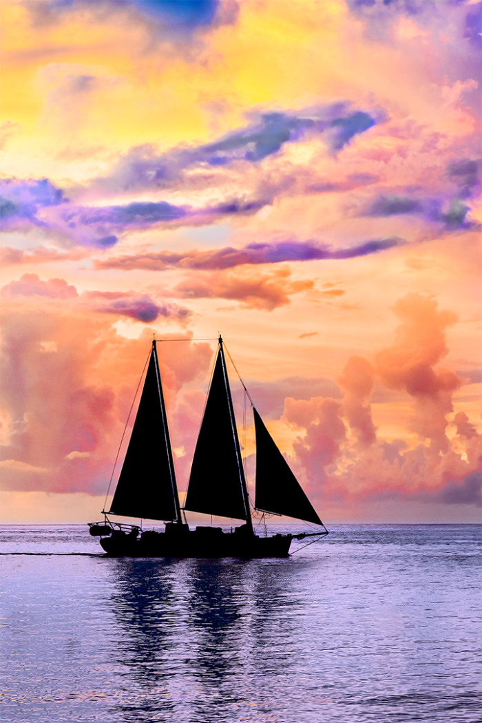 Sailing Under Painted Skies 1 V