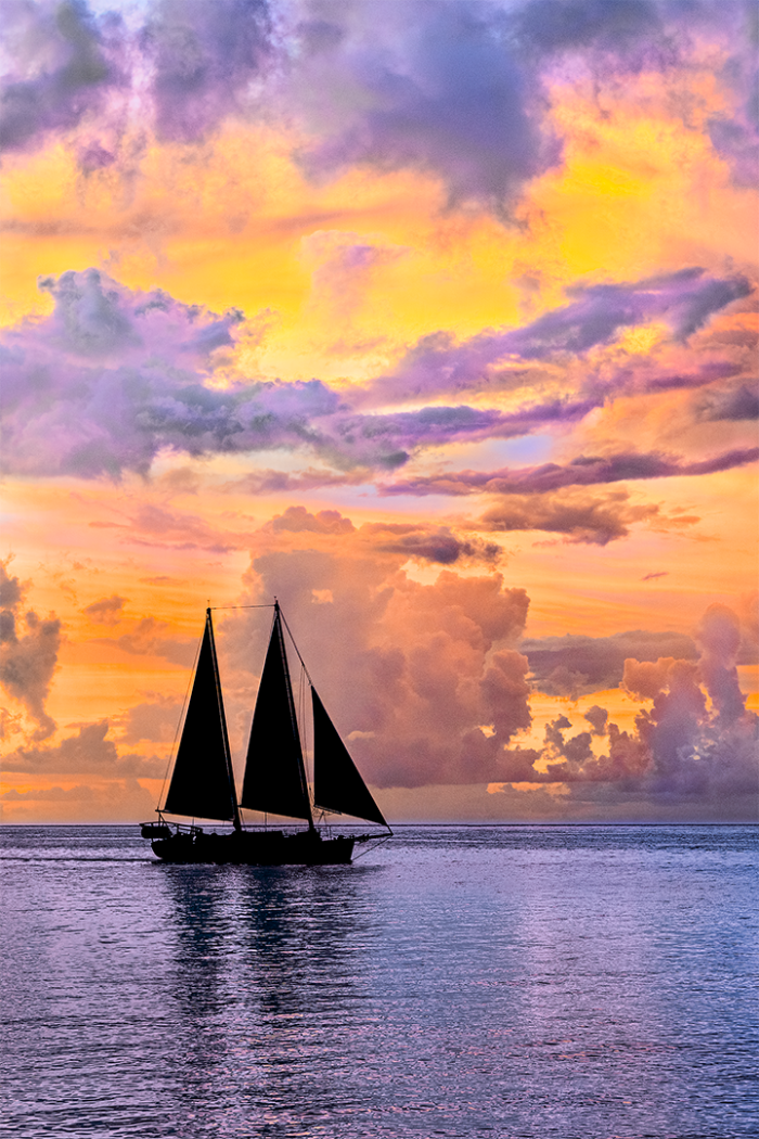 Sailing Under Painted Skies V