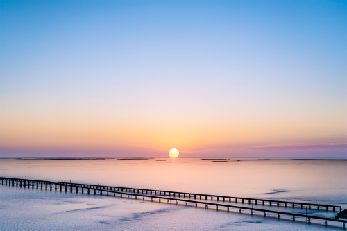 Setting on the Horizon