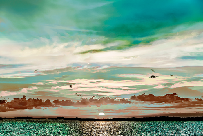 Teal Skies Old Florida